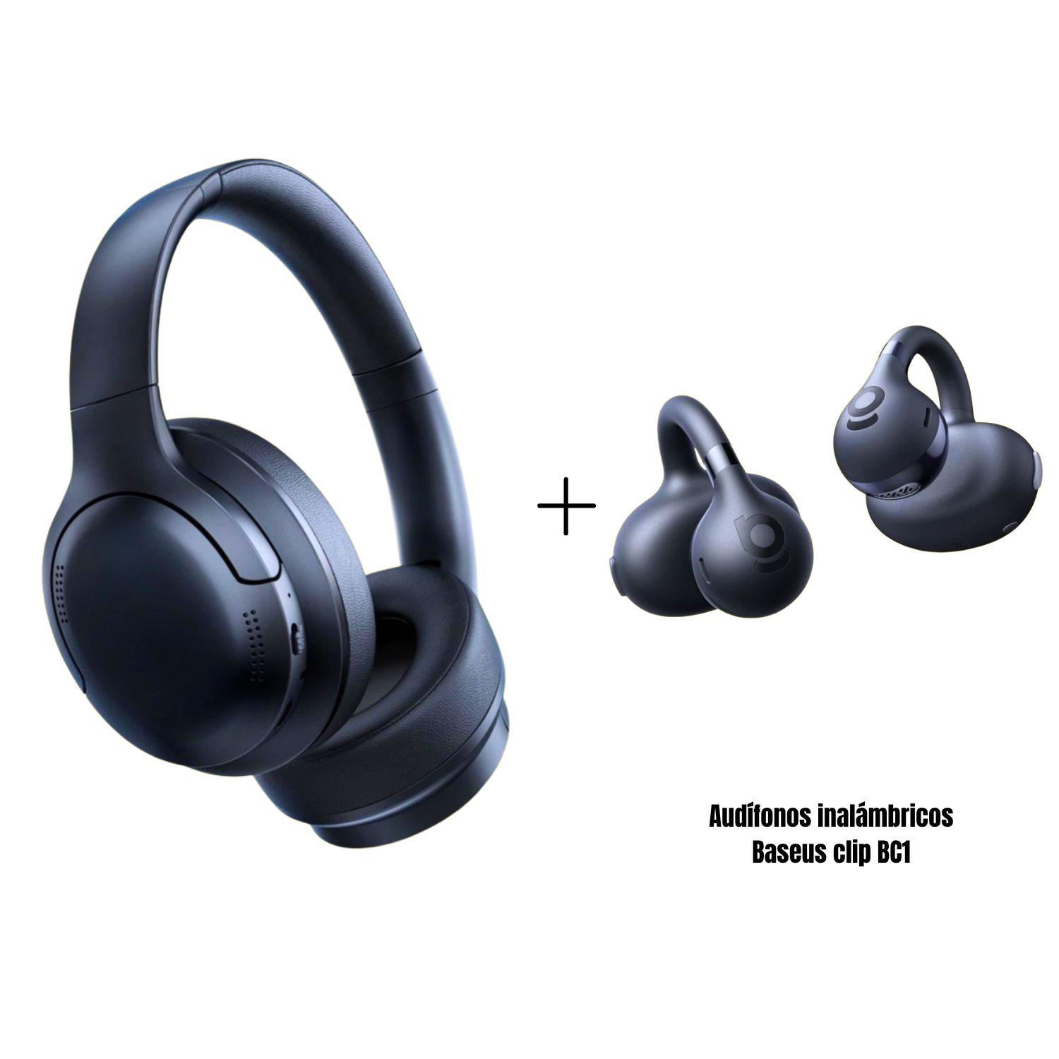 AUDÍFONOS INALÁMBRICOS BASEUS BH1 LITE + AUDÍFONOS INALÁMBRICOS BASEUS CLIP BC1 - 1