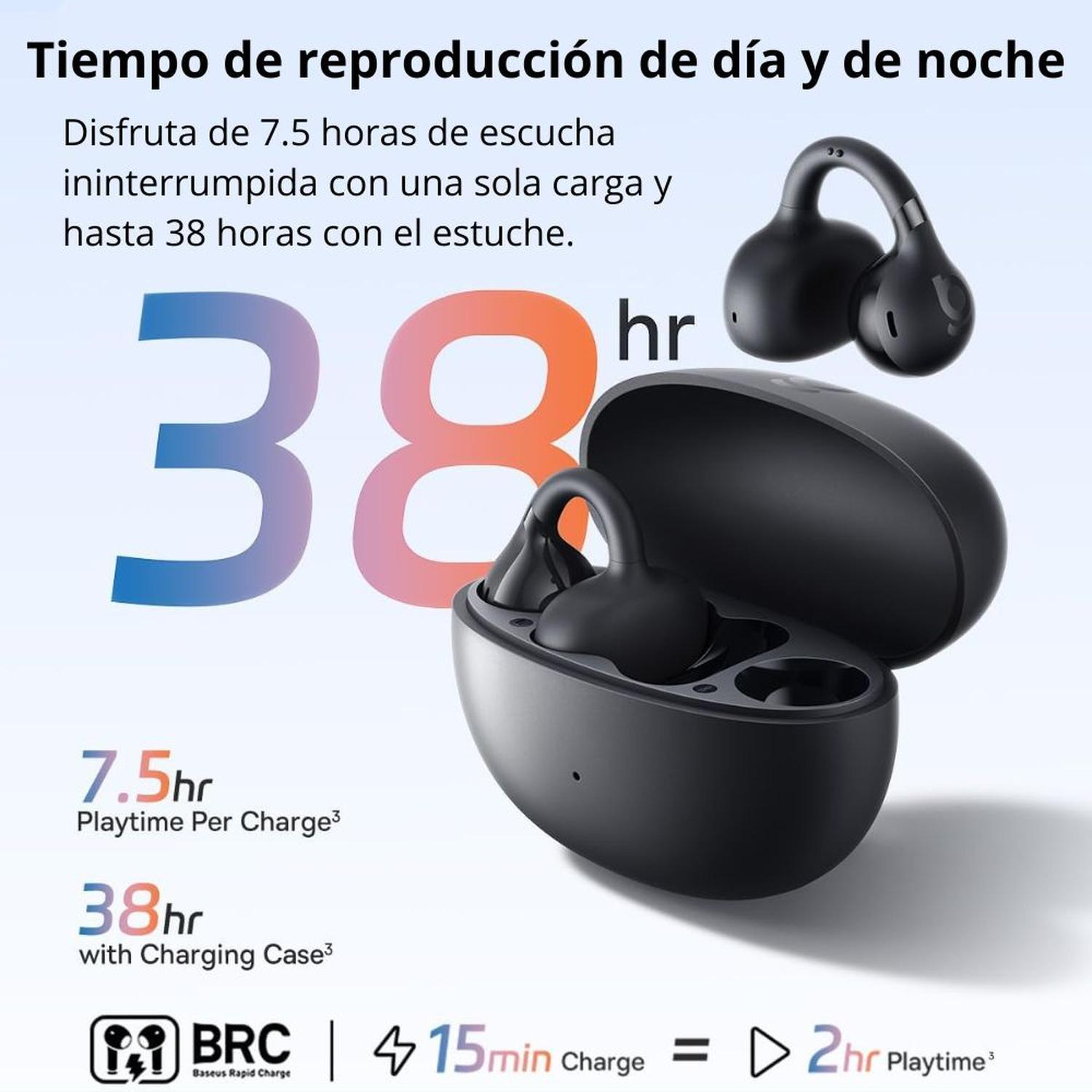 AUDÍFONOS INALÁMBRICOS BASEUS BH1 LITE + AUDÍFONOS INALÁMBRICOS BASEUS CLIP BC1 - 6