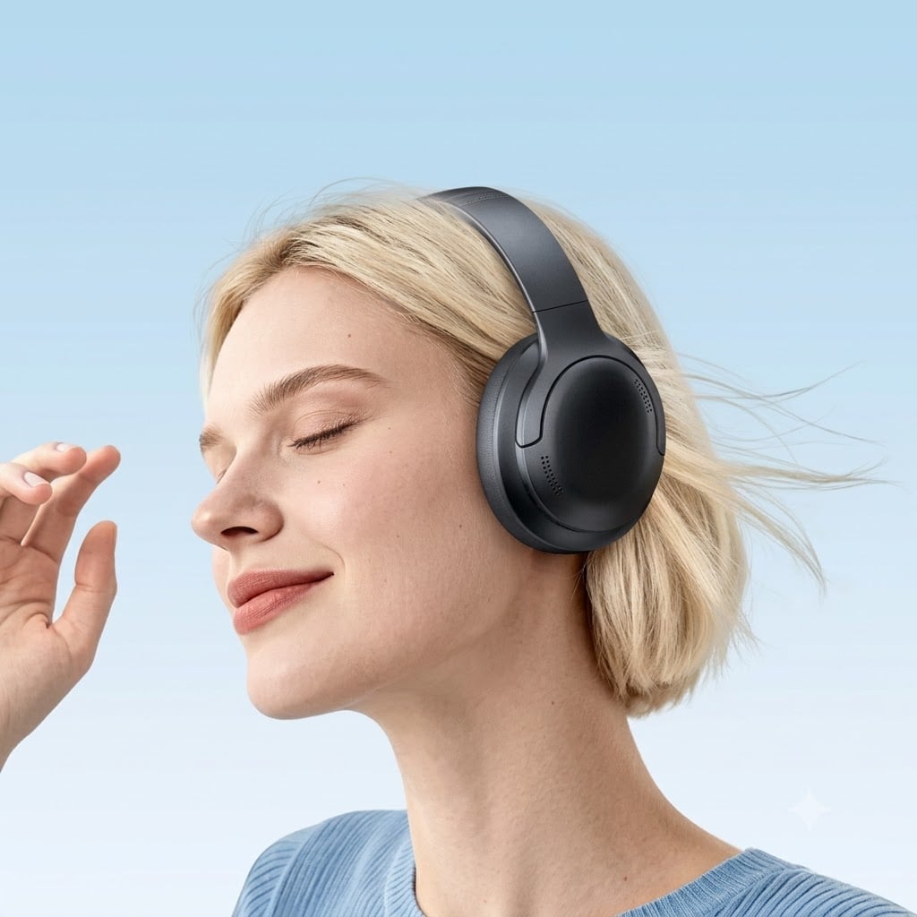 AUDIFONOS BASEUS BH1 LITE (80H) AUDIFONOS BOWIE E 13 (30H) INALAMBRICOS NEGRO - 5