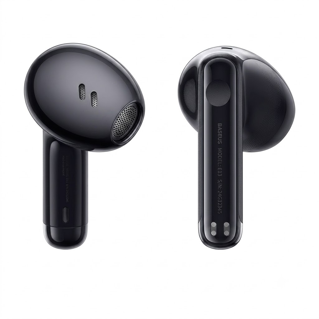 AUDIFONOS BASEUS BH1 LITE (80H) AUDIFONOS BOWIE E 13 (30H) INALAMBRICOS NEGRO - 7