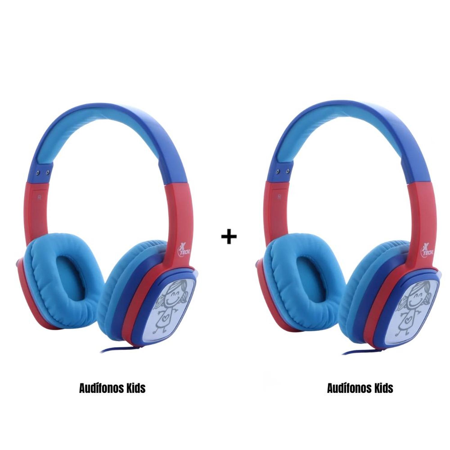 PACK AUDÍFONOS PARA NIÑOS XTECH SOUNDART KID CON LÍMITE DE VOLUME - 1
