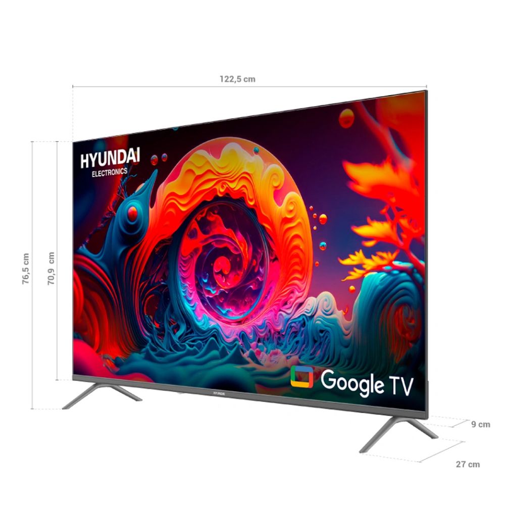 TELEVISOR SMART TV HYUNDAI QLED 55 HYLED5529QG - GOOGLE TV + ANTENA DIGITAL - 6