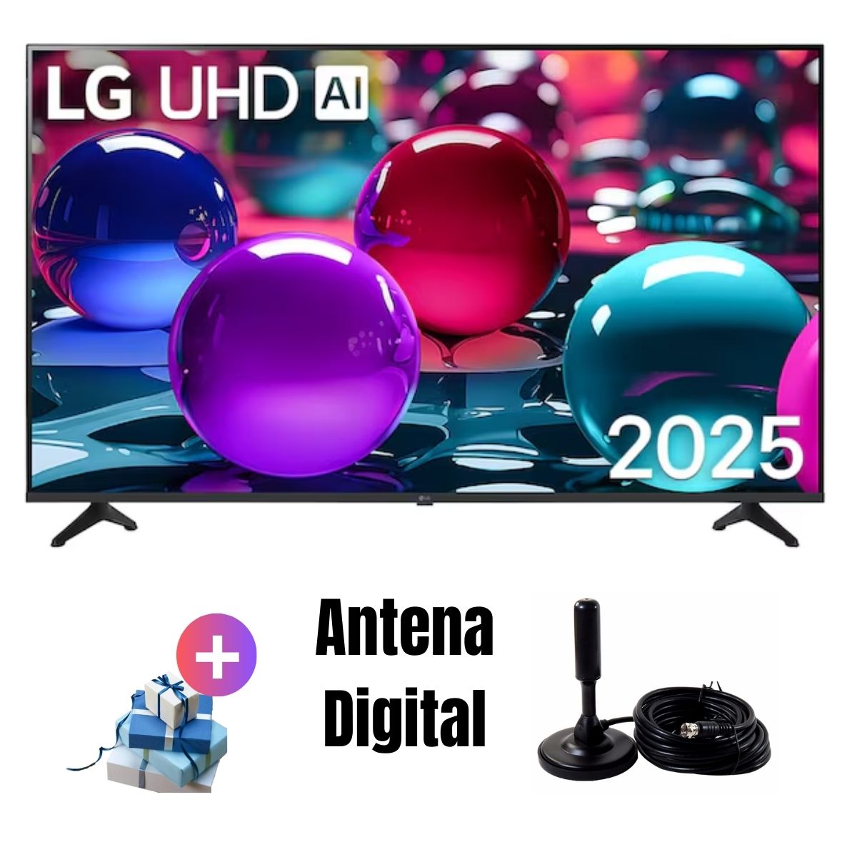 TELEVISOR 65'' LG UHD 4K WEBOS THINQ AI 65UA7300PSB 2025 + ANT - 1