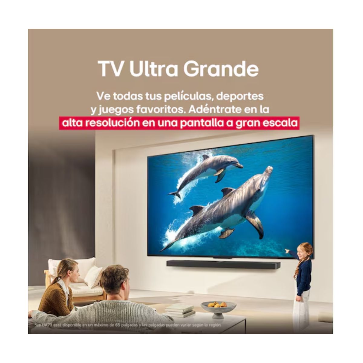 TELEVISOR 65'' LG UHD 4K WEBOS THINQ AI 65UA7300PSB 2025 + ANT - 6