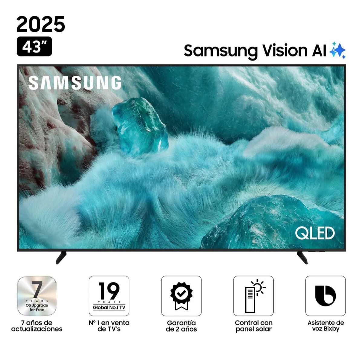 TELEVISOR 43'' SAMSUNG UHD 4K QLED VISION AI QN43Q7FAAGXPE 2025 - 1