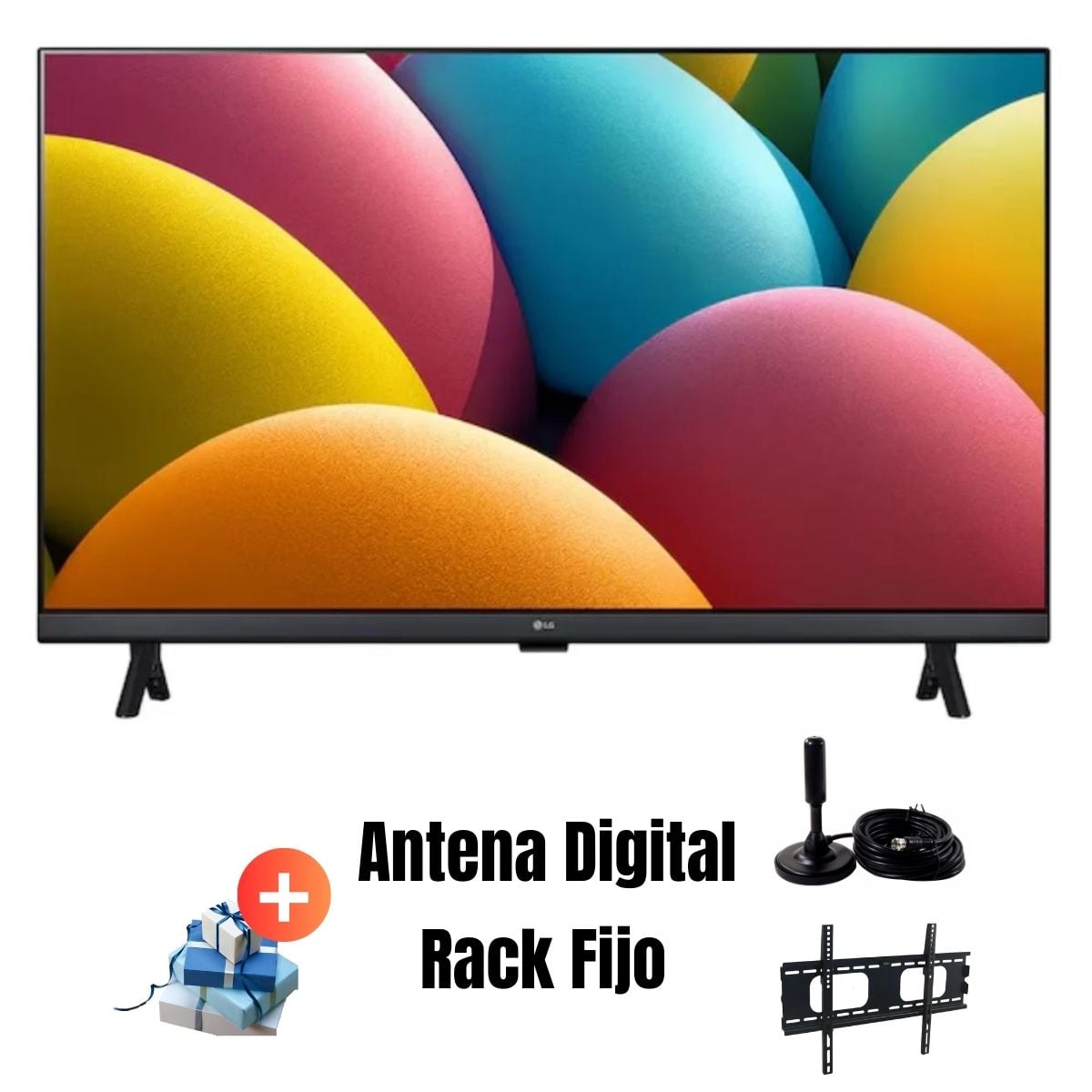 TELEVISOR 32'' LG SMART TV HD WEBOS 32LR600BPSC + ANT + RACK FIJO - 1