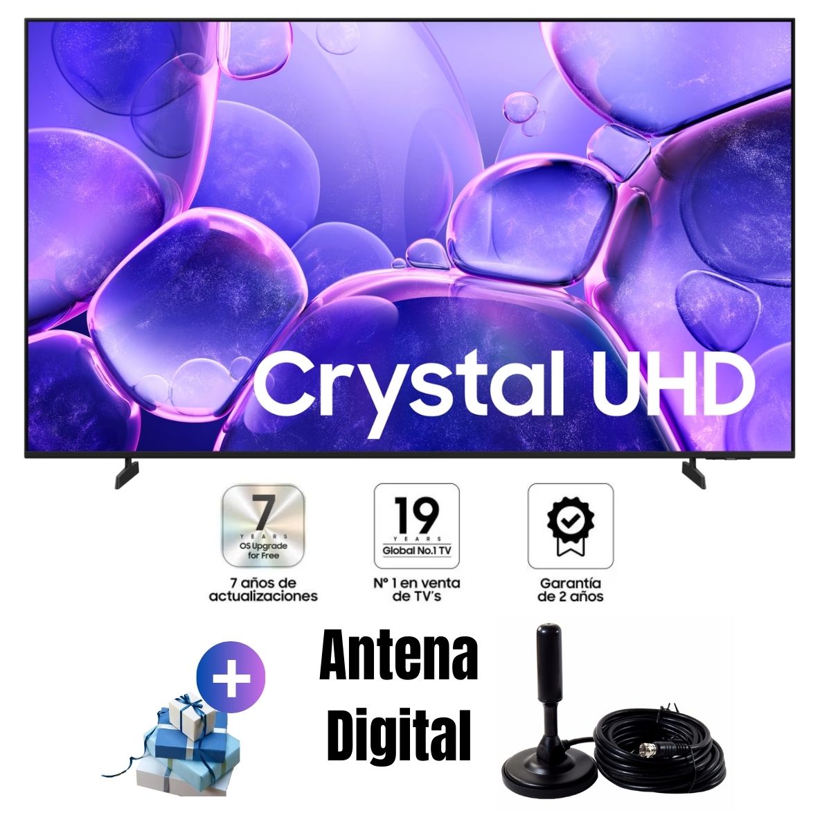 TELEVISOR SAMSUNG 75'' CRYSTAL UHD 4K UN75U8000FGXPE 2025 + ANT - 1