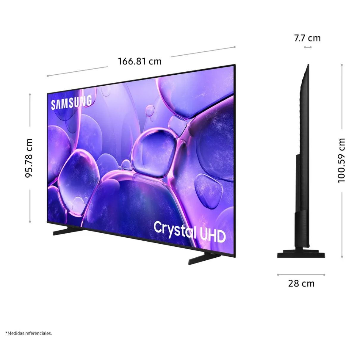 TELEVISOR SAMSUNG 75'' CRYSTAL UHD 4K UN75U8000FGXPE 2025 + ANT - 2