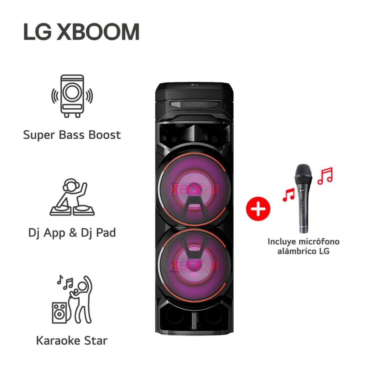 TORRE DE SONIDO LG XBOOM RNC9 MULTI-BLUETOOTH - 1