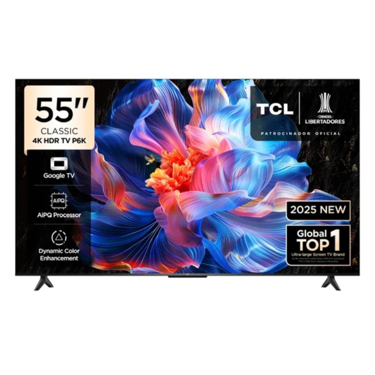 TELEVISOR 55'' TCL UHD 4K 55P6K GOOGLE TV 2025 - 1