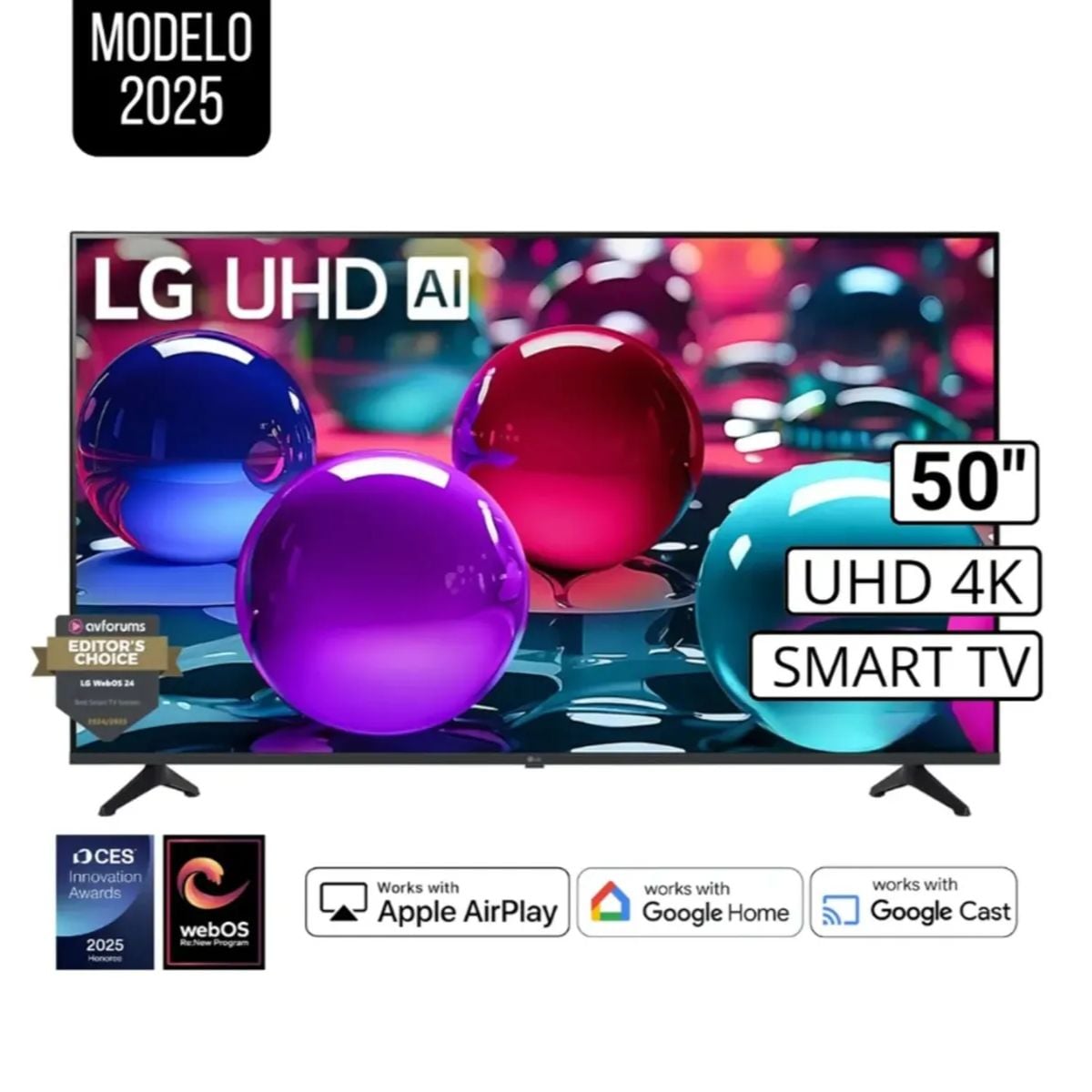 TELEVISOR 50'' LG UHD 4K WEBOS 50UA7300PSB 2025 - 1