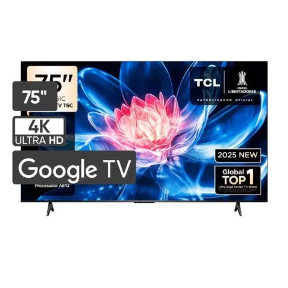 TELEVISOR TCL 75'' QLED UHD 4K GOOGLETV 75T6C 2025 - 1