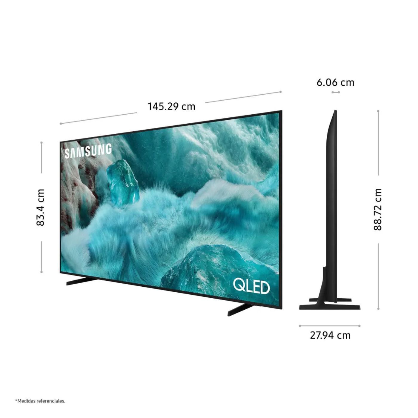 TELEVISOR SAMSUNG 65'' VISION AI QLED UHD 4K QN65Q7FAAGXPE 2025 + ANT + RACK FIJO - 2