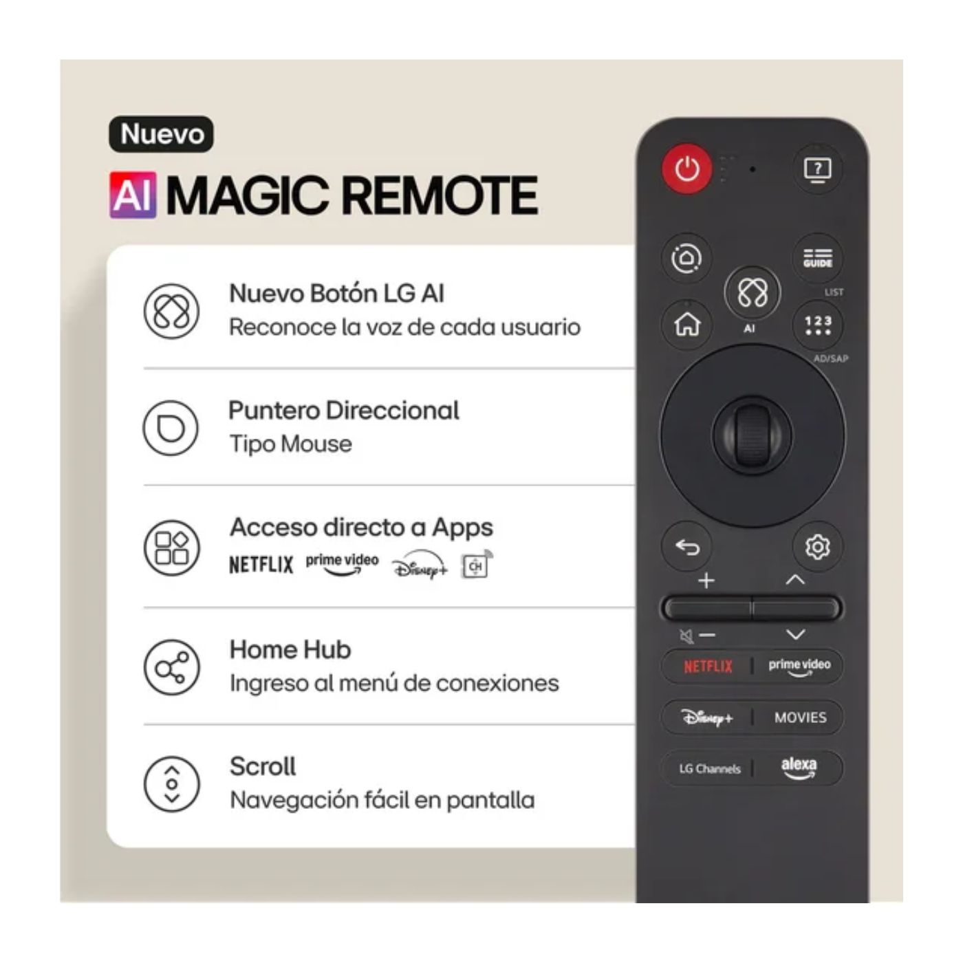 TELEVISOR SMART TV 55'' LG QNED UHD 4K 55QNED73ASA 2026 + ANT + MAGIC + SOUNDBAR TCL - 4