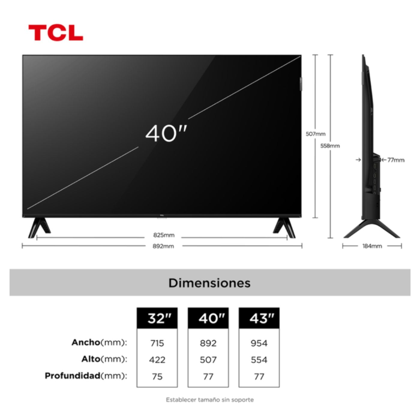 TELEVISOR SMART TV 40'' TCL QLED FHD GOOGLE TV 40S5K 2025 - 3