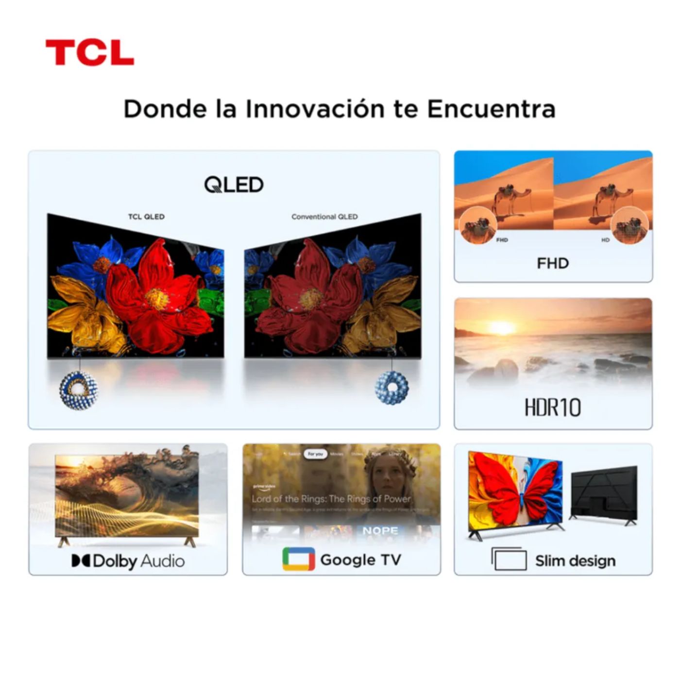 TELEVISOR SMART TV 40'' TCL QLED FHD GOOGLE TV 40S5K 2025 - 6