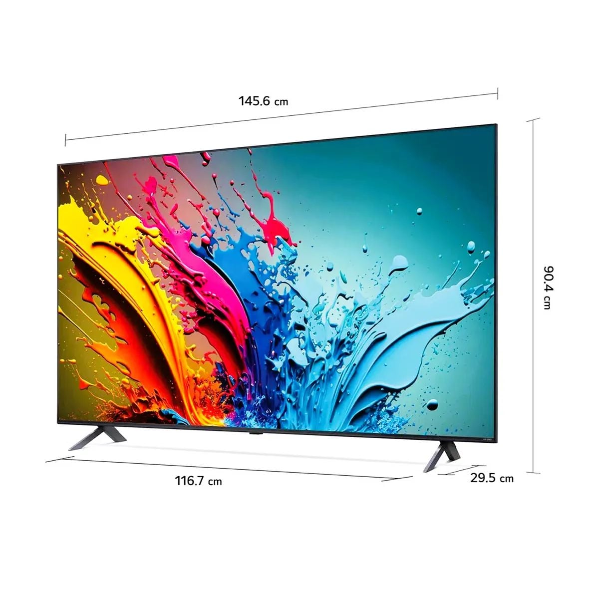 TELEVISOR SMART TV LG 65'' QNED UHD 4K 65QNED65BSA 2026 + ANT + RACK FIJO - 2