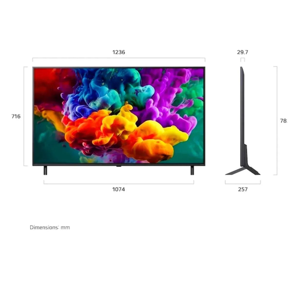 TELEVISOR SMART TV LG 55'' MINILED QNED UHD 4K 55QNED65BSA 2026 + ANT + MAGIC + SOUNDBAR HW-B450F - 2