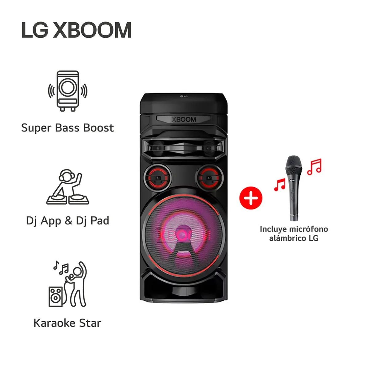 TORRE DE SONIDO LG XBOOM RNC7 MULTI-BLUETOOTH - 1