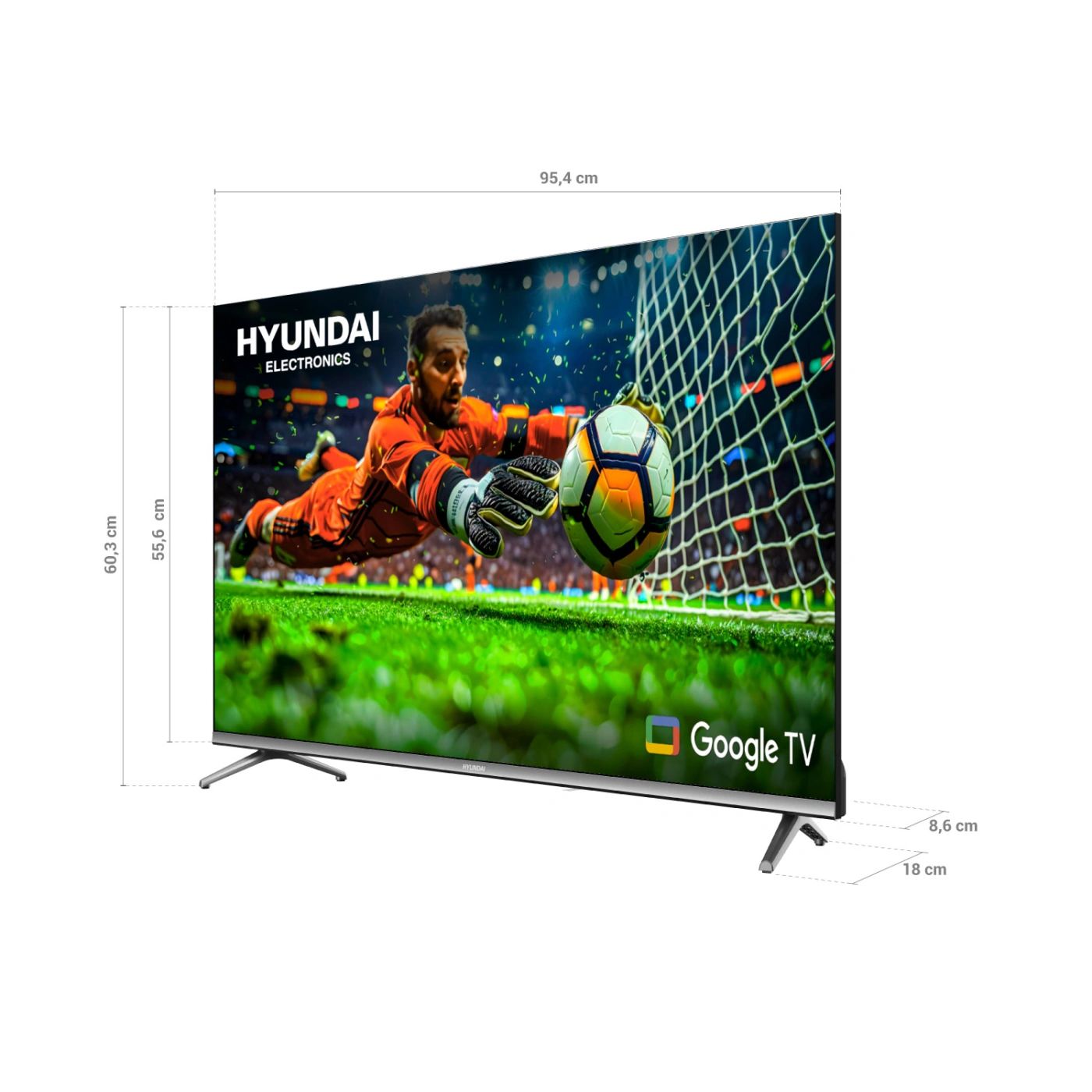 TELEVISOR SMART TV 43'' HYUNDAI FHD QLED GOOGLETV HYLED4326QG - 3