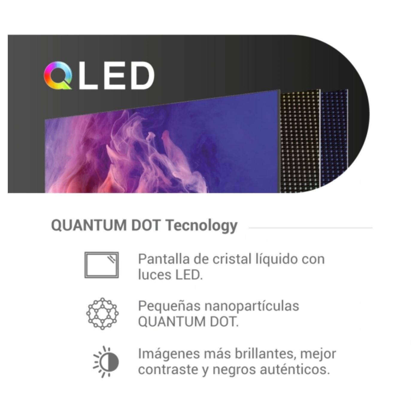 TELEVISOR SMART TV HYUNDAI 58 QLED UHD 4K GOOGLETV HYLED5813QG + ANTENA + RACK FIJO - 5