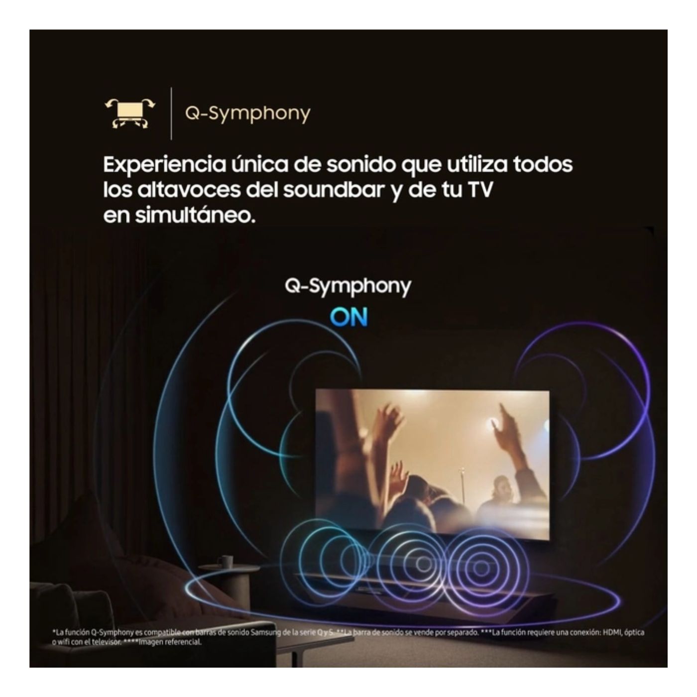 TELEVISOR SMART TV SAMSUNG 75'' QLED UHD 4K QN75Q6FAAGXPE 2025 + ANT + RACK FIJO - 7