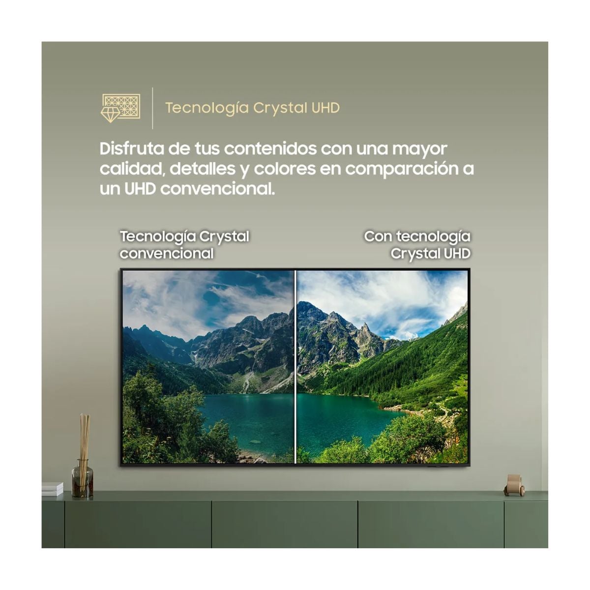 TELEVISOR SAMSUNG 75'' CRYSTAL UHD 4K UN75U8000FGXPE 2025
+ ANT + SOUNBDAR SAMSUNG - 3
