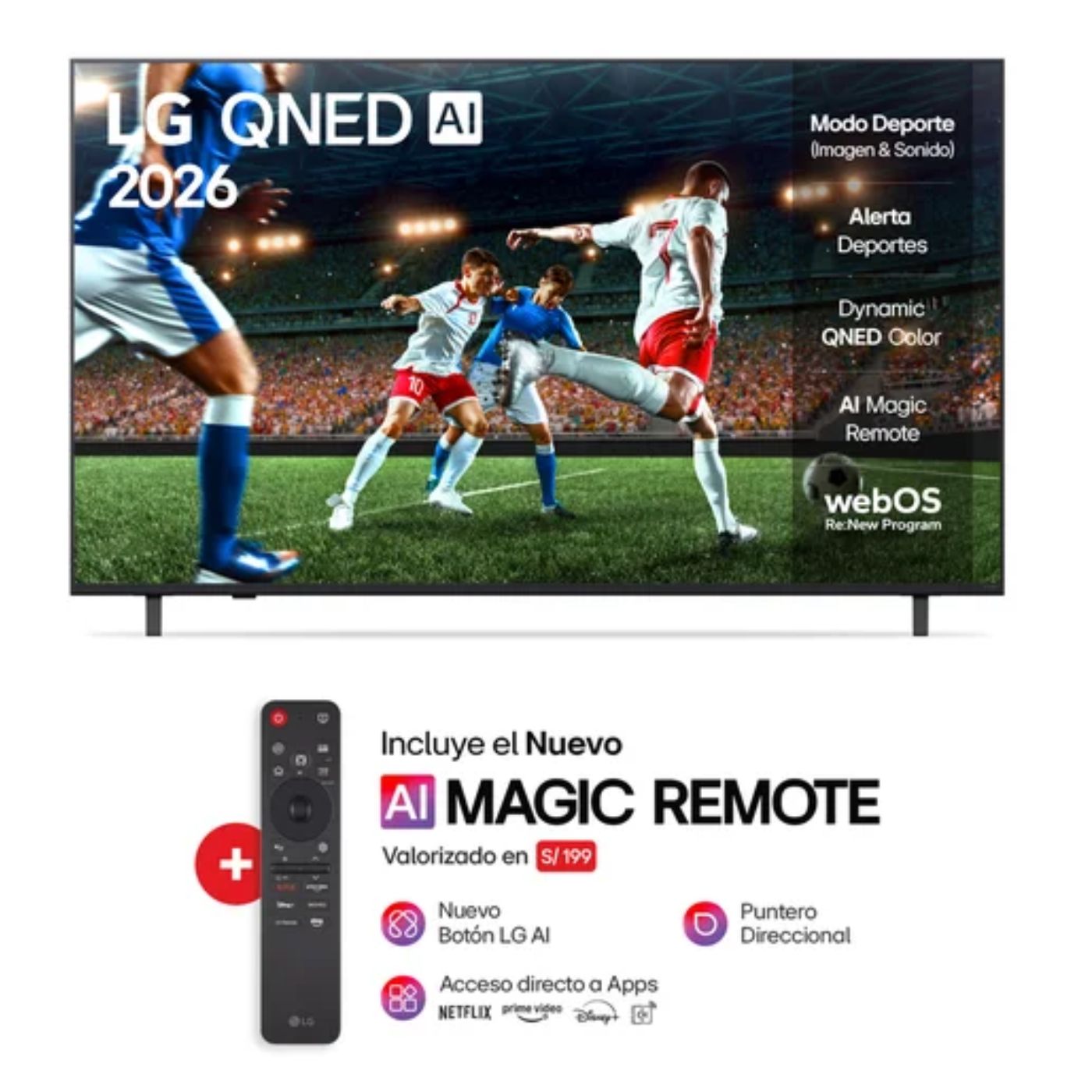 TELEVISOR SMART TV LG 50'' QNED UHD 4K THINQ AI 50QNED73ASA 2026 - 1