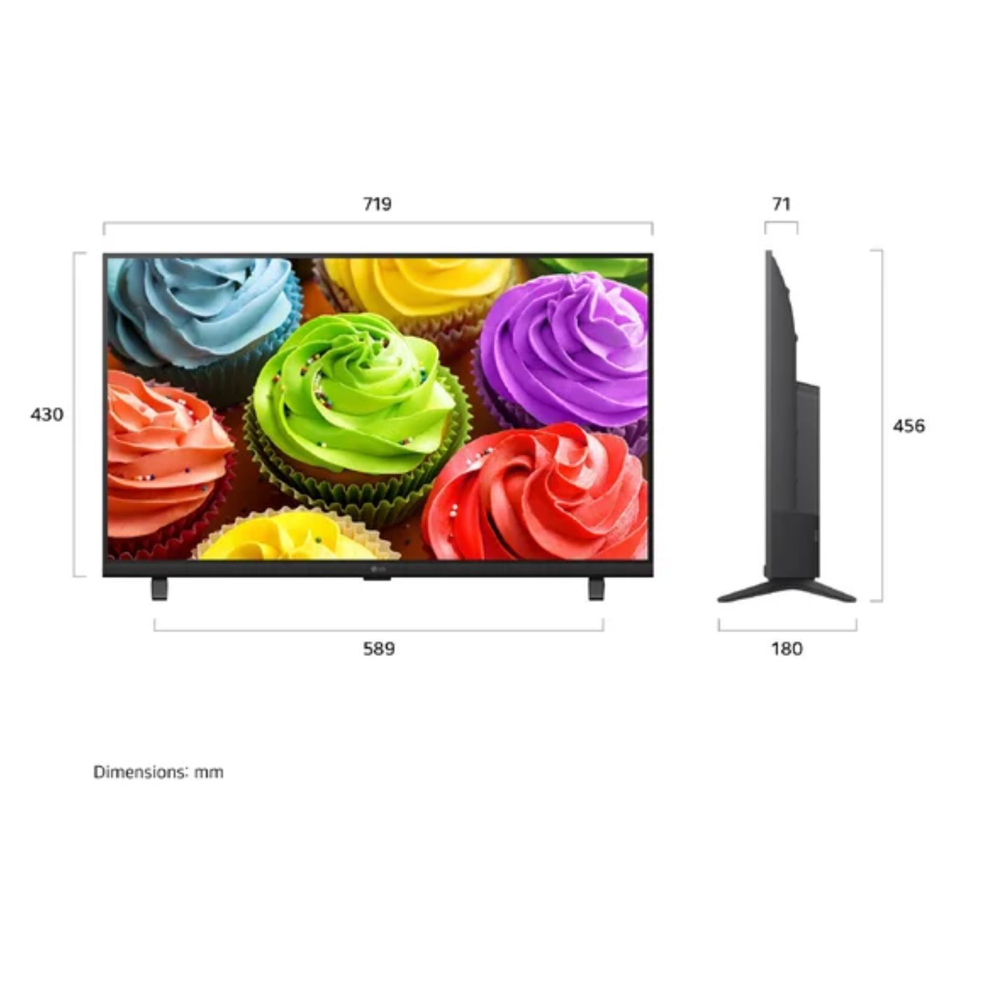 TELEVISOR SMART TV LG 32'' HD AI WEBOS 32LB650BPSA 2026 + ANT + RACK FIJO - 2