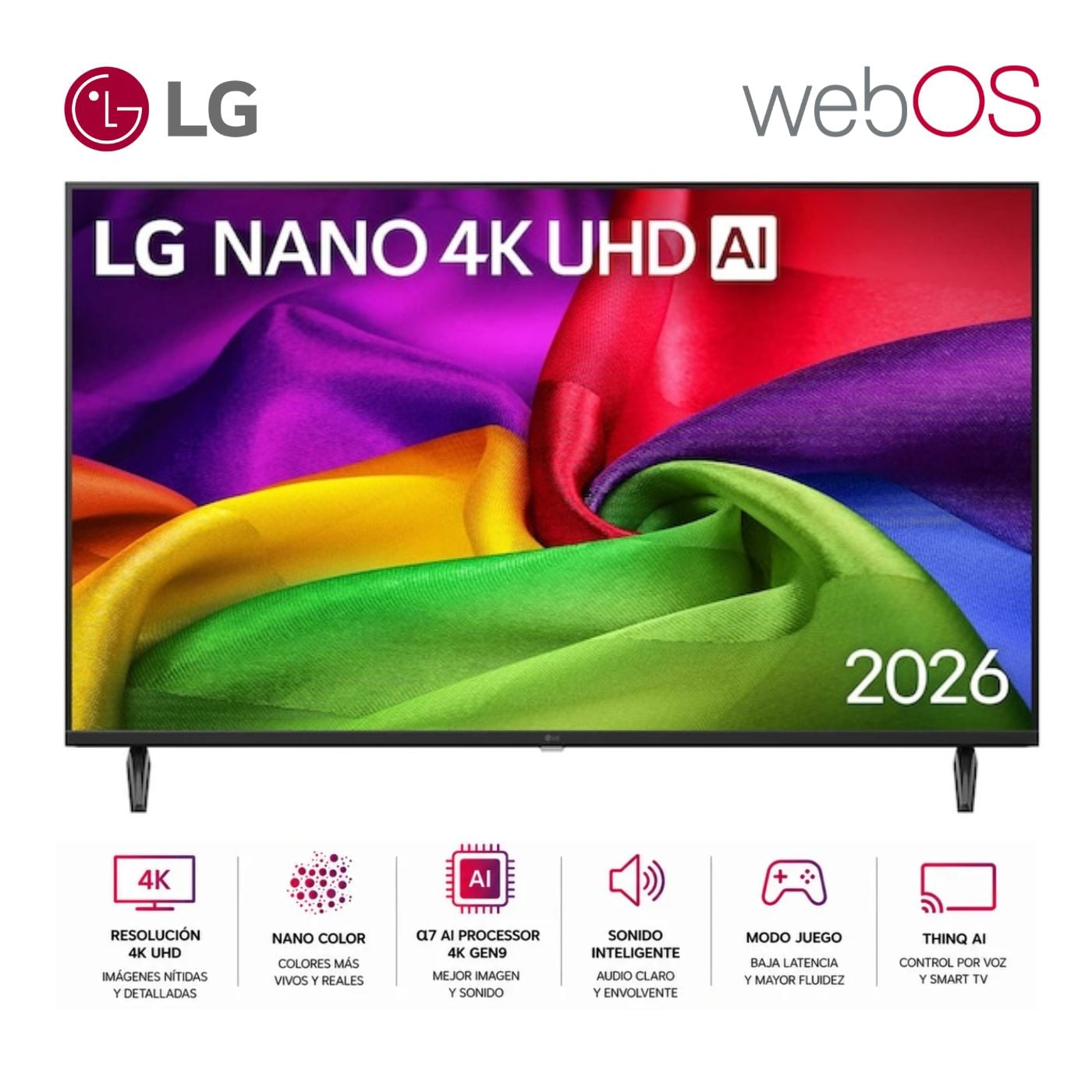 TELEVISOR SMART TV LG 43'' NANO UHD 4K 43NU800BPSC 2026 - 1
