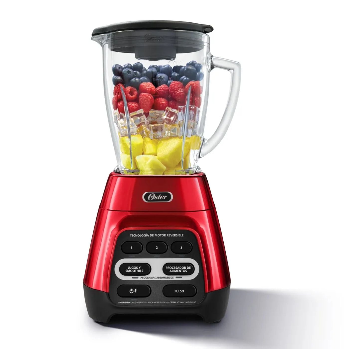 LICUADORA REVERSIBLE DE 1.5 LTS 3 VEL BLEND GO OSTER BLSTPYG1310RBG ROJO - 4