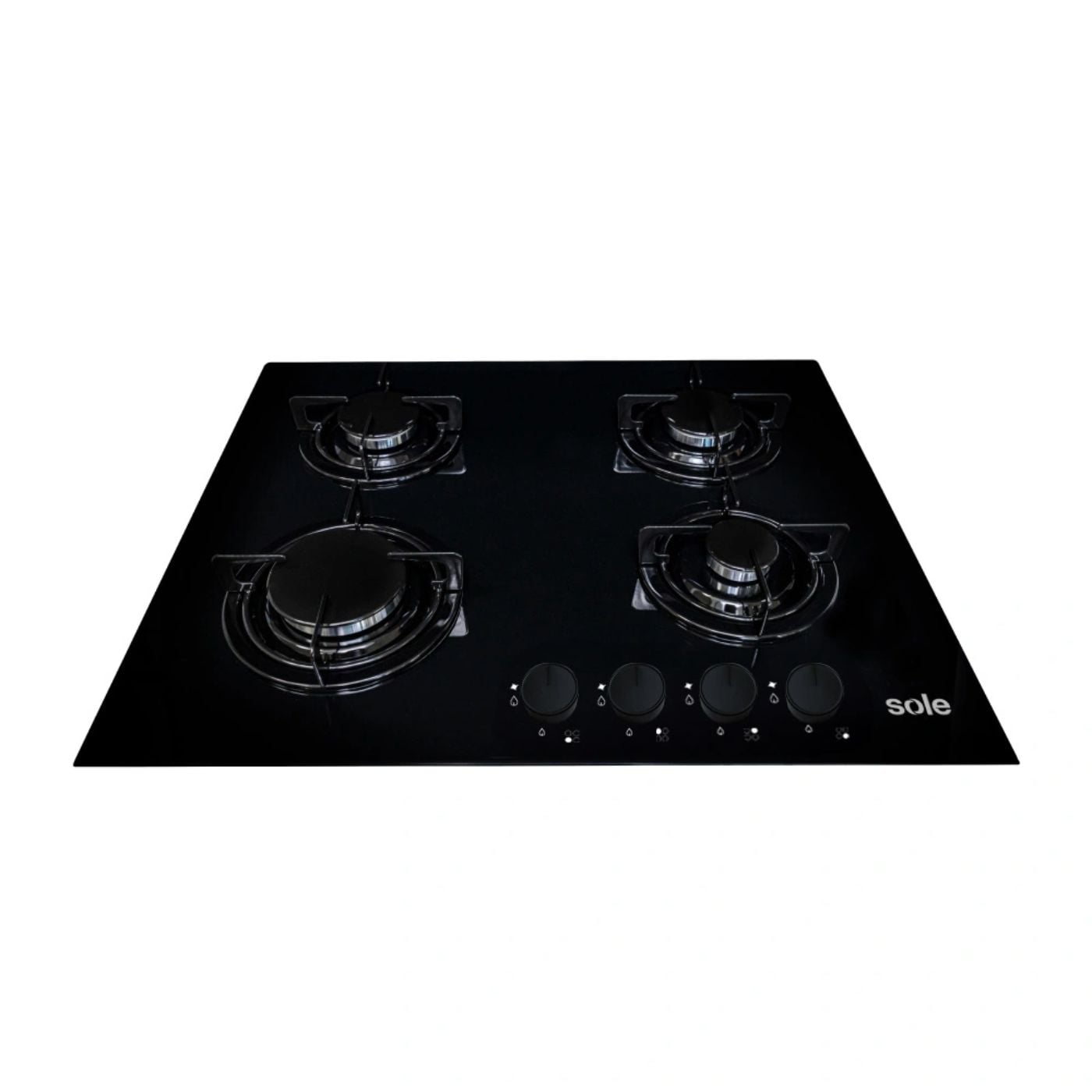 ENCIMERA VIDRIO TEMPLADO SOLE A GAS 60CM SOLCO049 - 4