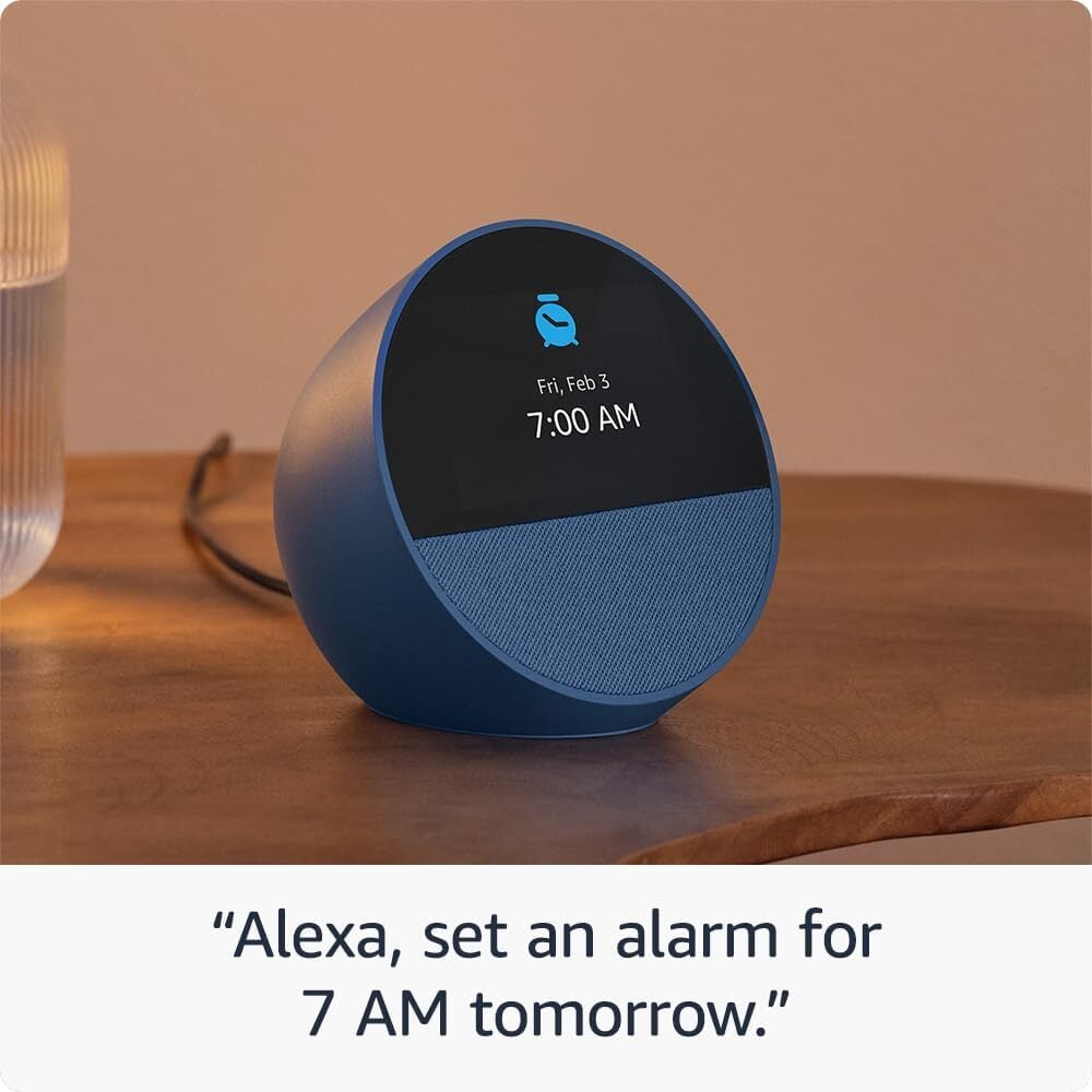 AMAZON ECHO SPOT CON RELOJ 2024 | NEGRO - 5
