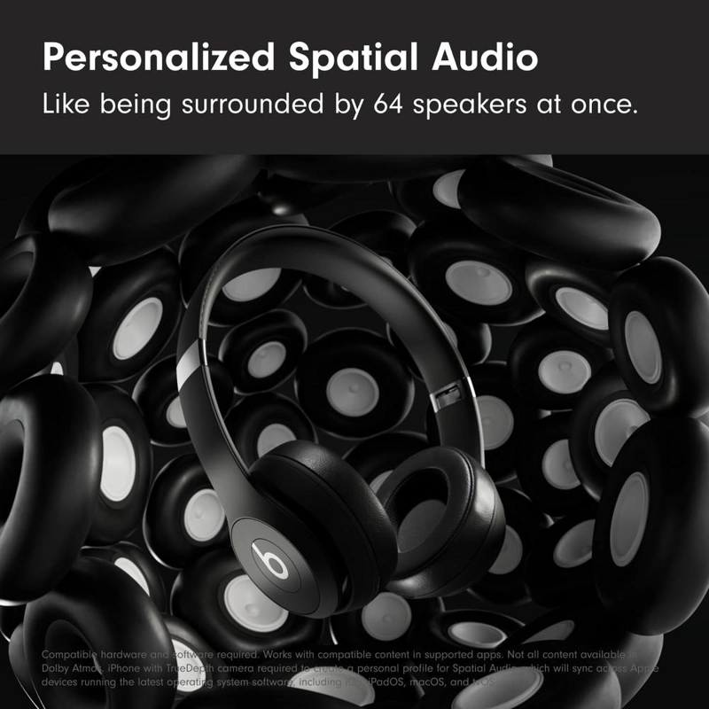 BEATS SOLO 4 AUDIFONOS INLAMBRICOS HEADPHONES - NEGRO - 3