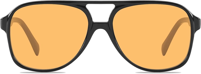 YDAOWKN LENTES DE SOL CLÁSICOS ESTILO AVIADOR VINTAGE PARA MUJERES Y HOMBRES, MARCO GRANDE, RETRO DE LOS AÑOS 70, UV400 - 2