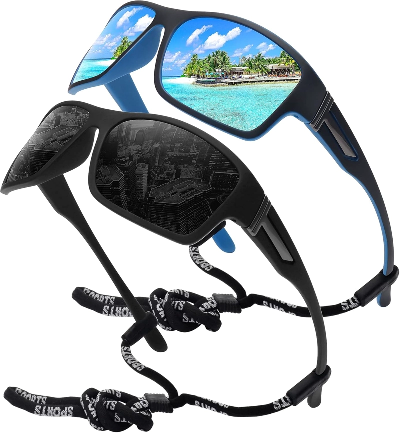 STORYCOAST GAFAS DE SOL DEPORTIVAS POLARIZADAS PARA HOMBRES Y MUJERES, MARCO IRROMPIBLE, CICLISMO, PESCA, CONDUCCIÓN - 1