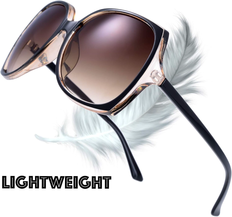 GAFAS DE SOL DE MODA DE MARIPOSA HÍBRIDAS DE OJO DE GATO JACKIE O CUADRADO DE GRAN TAMAÑO PARA MUJER - EXQUISITO EMBALAJE - 4