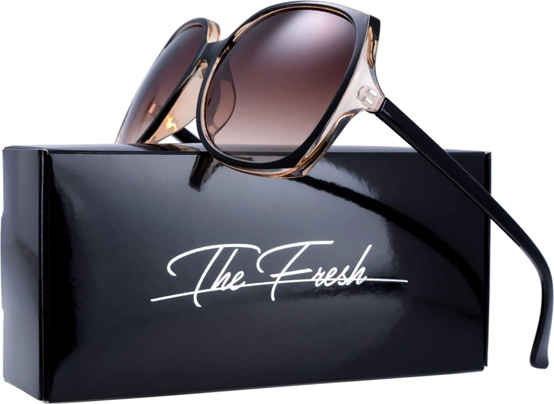 GAFAS DE SOL DE MODA DE MARIPOSA HÍBRIDAS DE OJO DE GATO JACKIE O CUADRADO DE GRAN TAMAÑO PARA MUJER - EXQUISITO EMBALAJE - 5