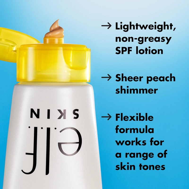 E.L.F. SKIN SUNTOUCHABLE WHOA GLOW SPF 30, PROTECTOR SOLAR E IMPRIMACIÓN DE MAQUILLAJE PARA UN ACABADO BRILLANTE - 5