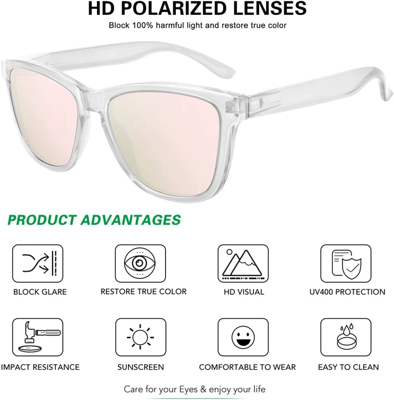 MEETSUN GAFAS DE SOL POLARIZADAS PARA MUJERES Y HOMBRES, ESTILO CLÁSICO RETRO - 2
