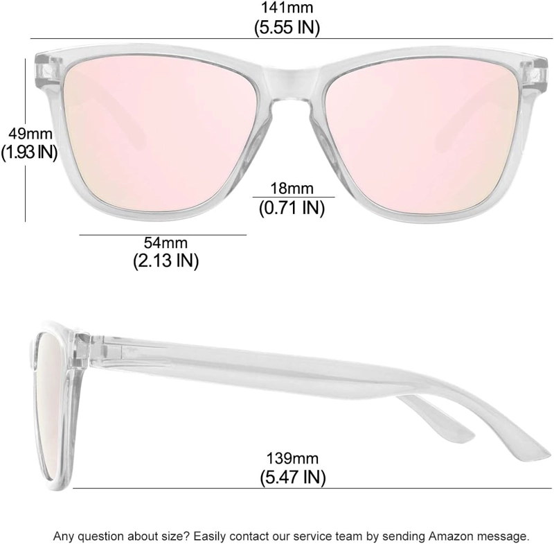 MEETSUN GAFAS DE SOL POLARIZADAS PARA MUJERES Y HOMBRES, ESTILO CLÁSICO RETRO - 3