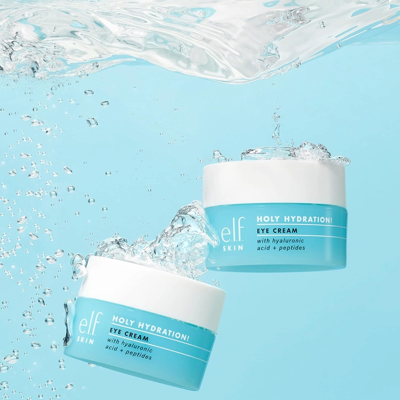E.L.F. SKIN HOLY HYDRATION! CREMA DE OJOS, RICA CREMA HIDRATANTE PARA MINIMIZAR LAS OJERAS - 5
