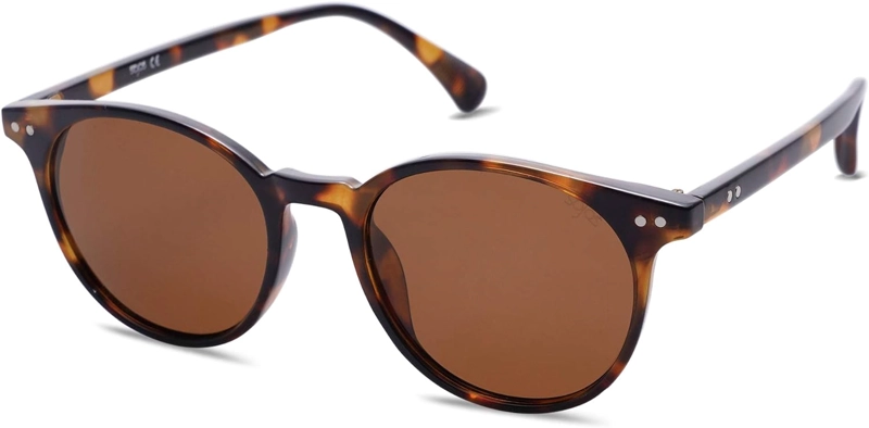 SOJOS LENTES DE SOL POLARIZADOS, CUADRADOS Y PEQUEÑOS, UNISEX, CON CRISTALES ESPEJADOS POLIGONALES, SJ1072 - 1