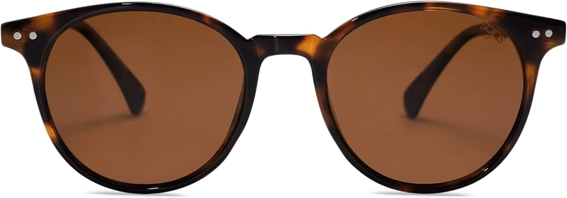 SOJOS LENTES DE SOL POLARIZADOS, CUADRADOS Y PEQUEÑOS, UNISEX, CON CRISTALES ESPEJADOS POLIGONALES, SJ1072 - 5
