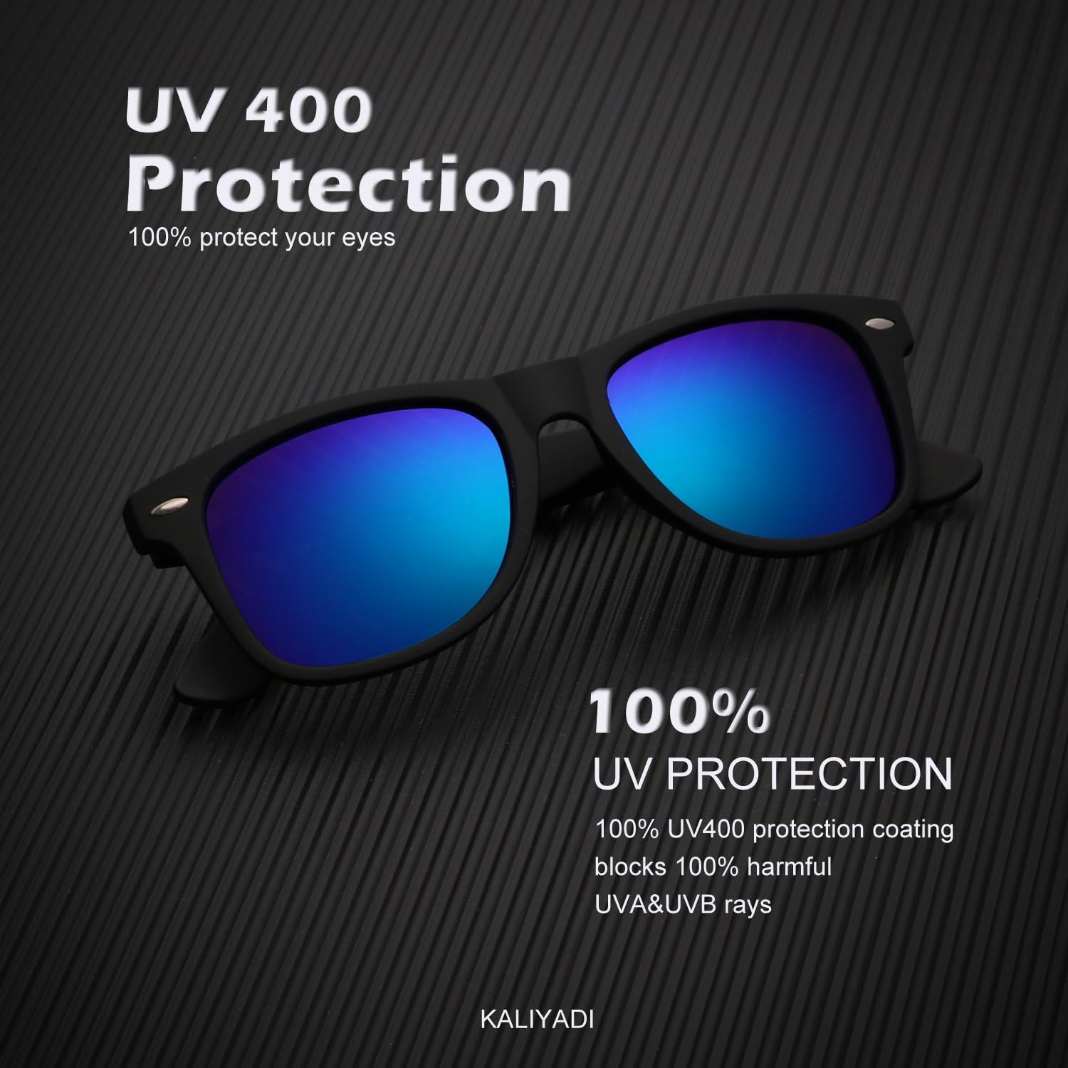 GAFAS DE SOL POLARIZADAS KALIYADI PARA HOMBRES Y MUJERES EN ACABADO MATE CON BLOQUEO UV (PACK DE 3) - 3