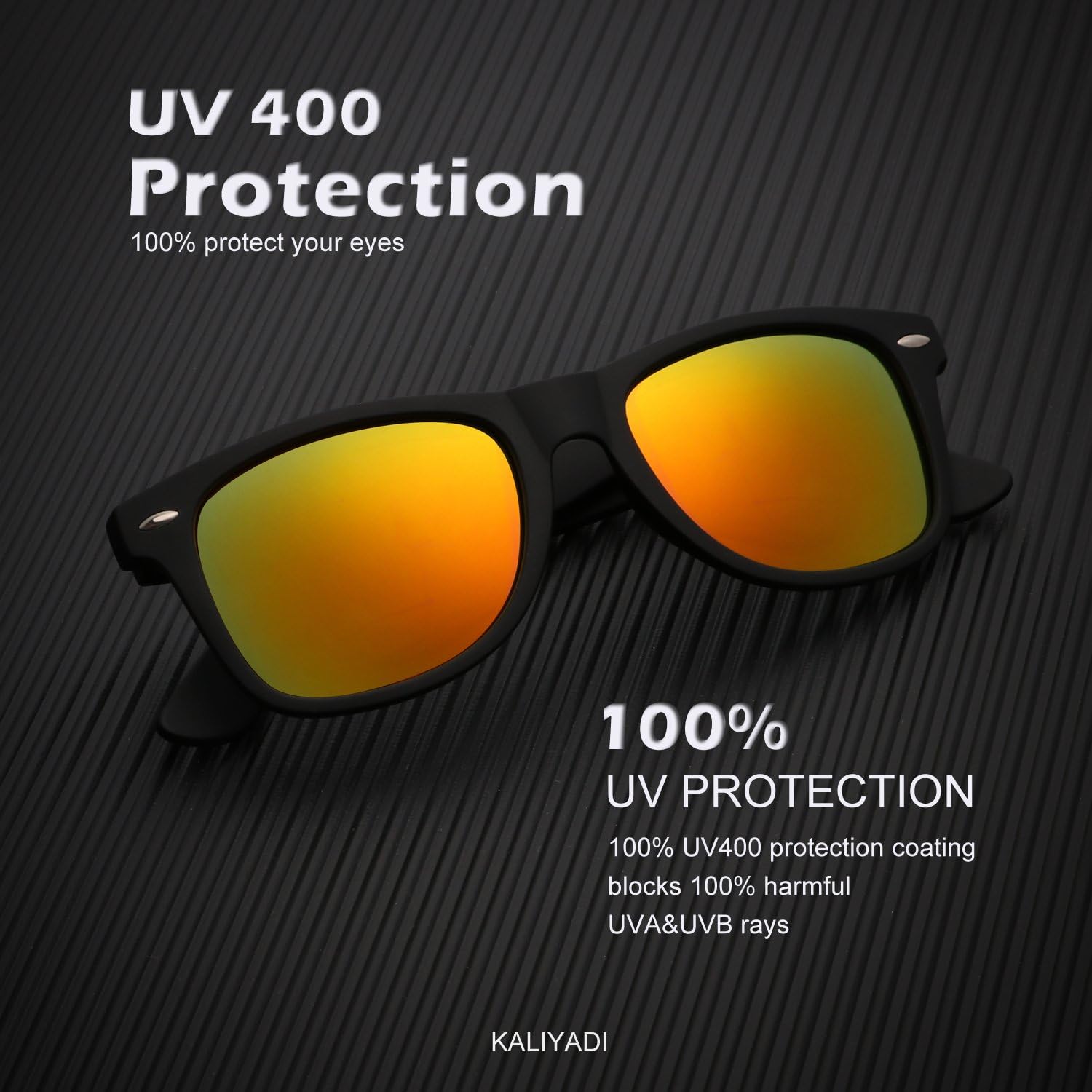 GAFAS DE SOL POLARIZADAS KALIYADI PARA HOMBRES Y MUJERES EN ACABADO MATE CON BLOQUEO UV (PACK DE 3) - 4