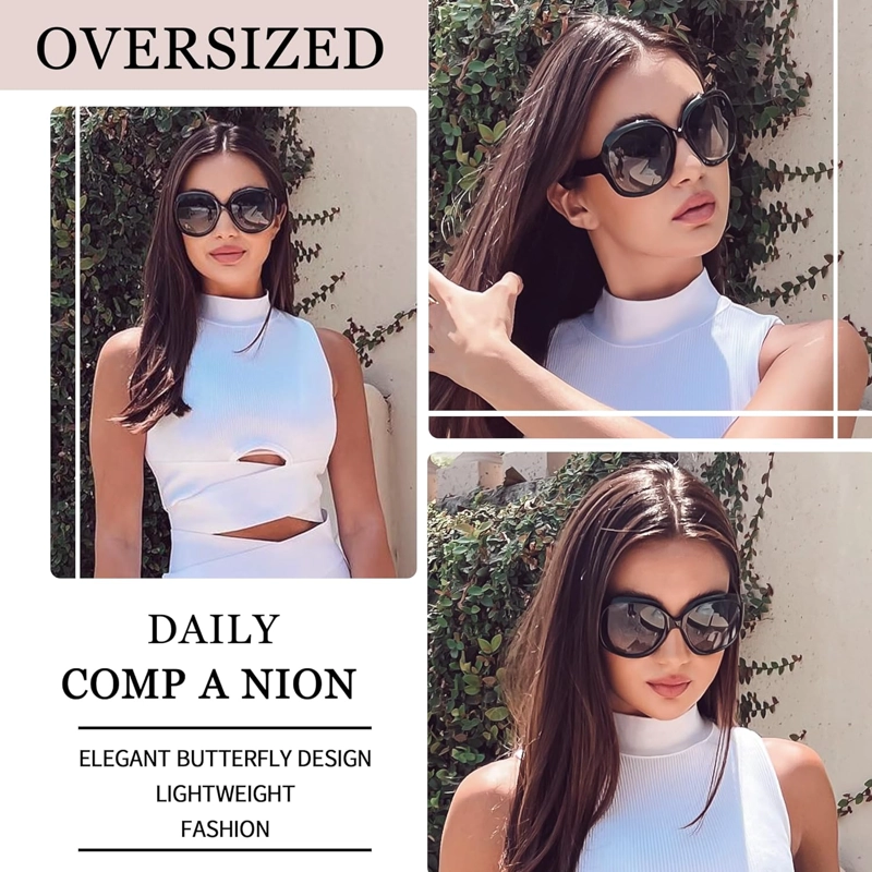 JOOPIN LENTES DE SOL POLARIZADOS PARA MUJER, DE GRAN TAMAÑO, DE GRAN TAMAÑO,PARA CONDUCIR,CON PROTECCIÓN UV,LENTES DE SOL GRANDES - 2