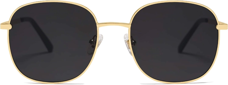 SOJOS - LENTES DE SOL CLÁSICOS CUADRADOS PARA MUJER Y HOMBRE CON BISAGRA DE RESORTE SJ1137 - 1