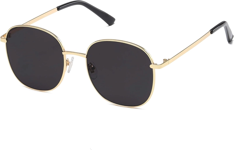 SOJOS - LENTES DE SOL CLÁSICOS CUADRADOS PARA MUJER Y HOMBRE CON BISAGRA DE RESORTE SJ1137 - 3