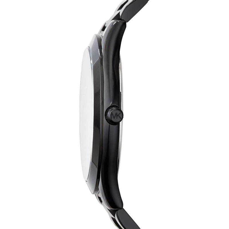 MICHAEL KORS SLIM RUNWAY RELOJ DE PULSERA DE ACERO INOXIDABLE | NEGRO - 2